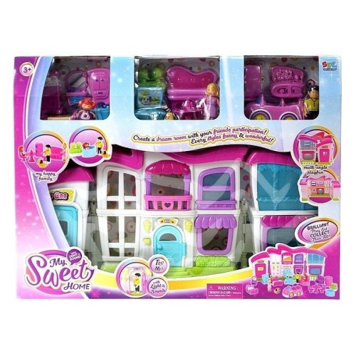 Адар, домик с фигурками и мебелью свет звук