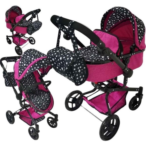 Mariotoys, коляска для кукол с люлькой глубокую и прогулочный