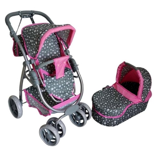 Mariotoys, Кукольная коляска с глубокой люлькой и прогулочной коляской