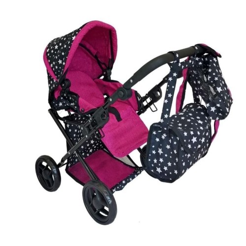 Mariotoys, Кукольная коляска глубокий с сумкой