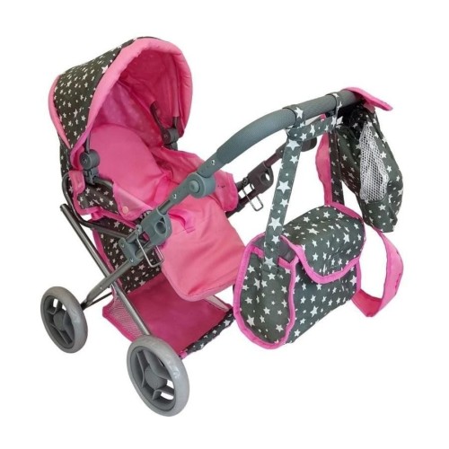 Mariotoys, Кукольная коляска глубокий с сумкой