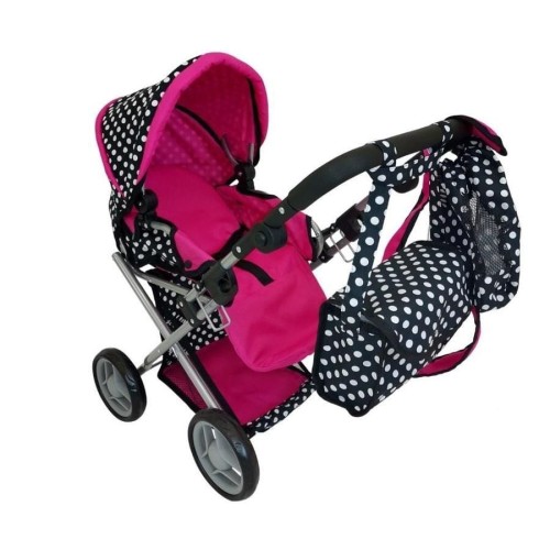 Mariotoys, Кукольная коляска глубокий с сумкой