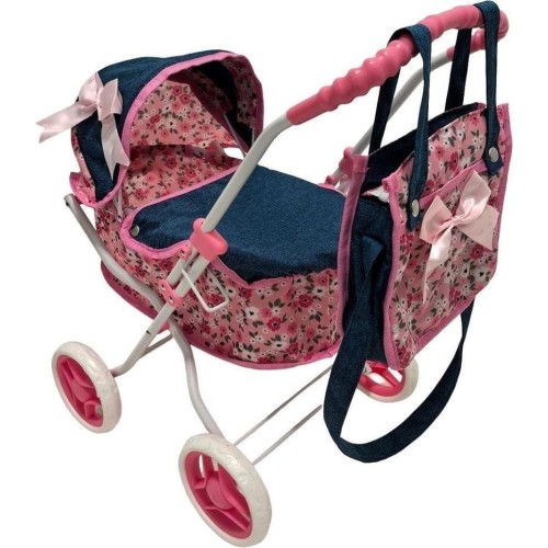 Mariotoys, Кукольная коляска глубокий с сумкой