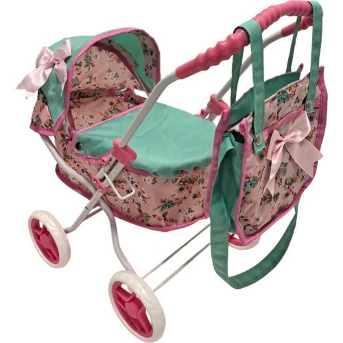 Mariotoys, Кукольная коляска глубокий с сумкой