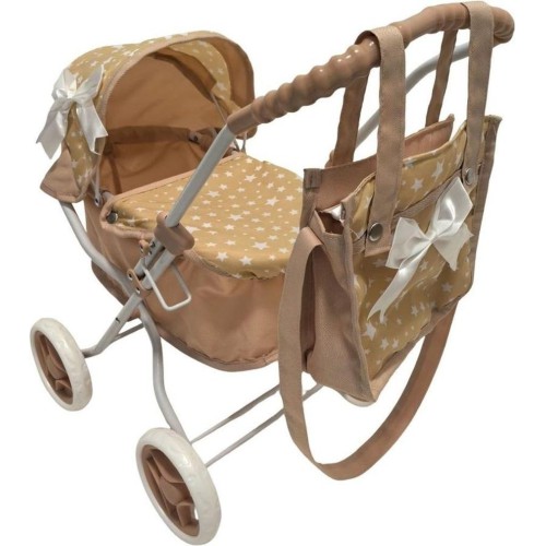 Mariotoys, Кукольная коляска глубокий с сумкой