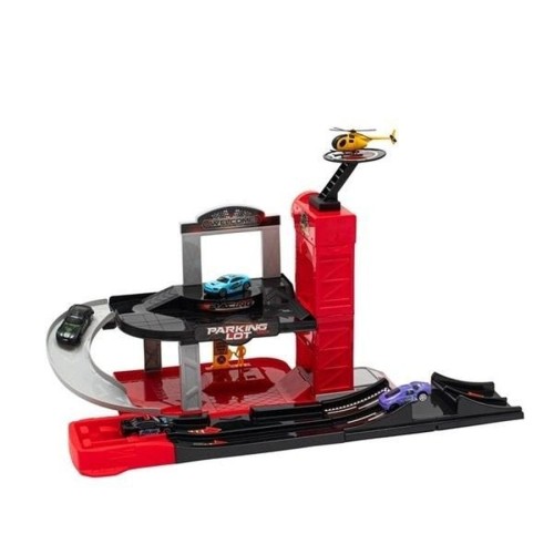 Baby Mix, гараж с лифтом, комплект с транспортными средствами и вертолетом