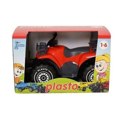 Plasto, Quad с плугом, красный, 30 см