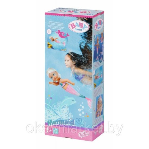 Интерактивная кукла Baby Born Сестричка Русалочка 43 см