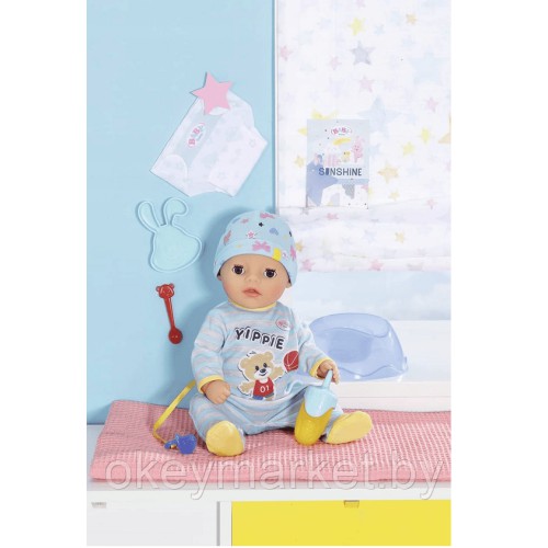 Интерактивная кукла Baby Born Little Boy 36 см  - Zapf Creation 831977