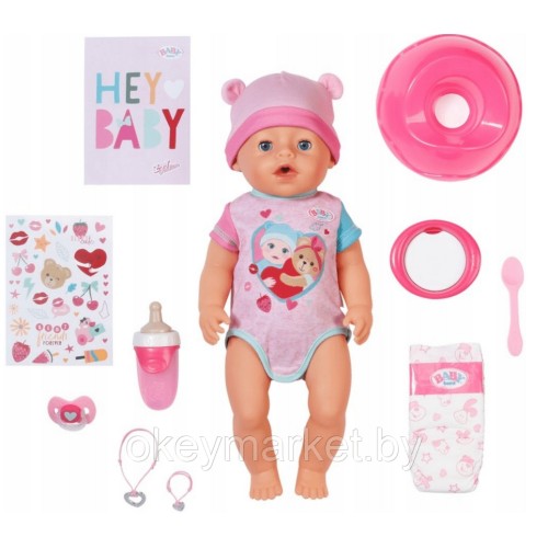 Интерактивная кукла Baby Born Эмма 43 см - Zapf Creation 836392
