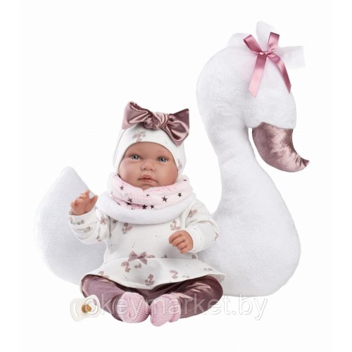 Кукла мягконабивная озвученная Llorens Tina 42см, 84456