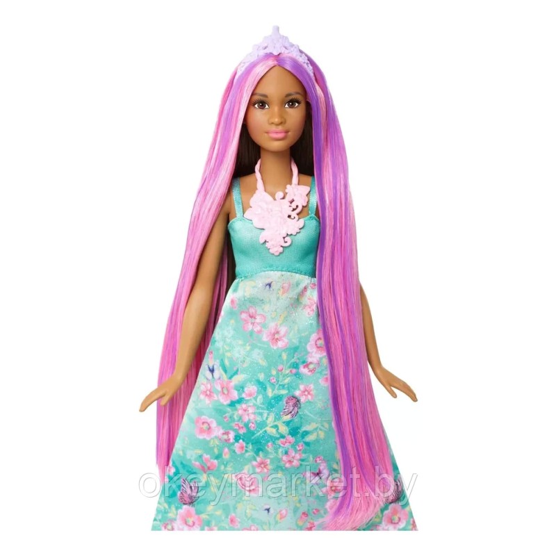 Кукла Barbie Dreamtopia цветные прически DWH43