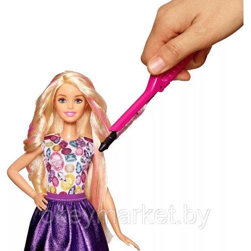 Игровой набор Barbie Цветные локоны с куклой DWK49