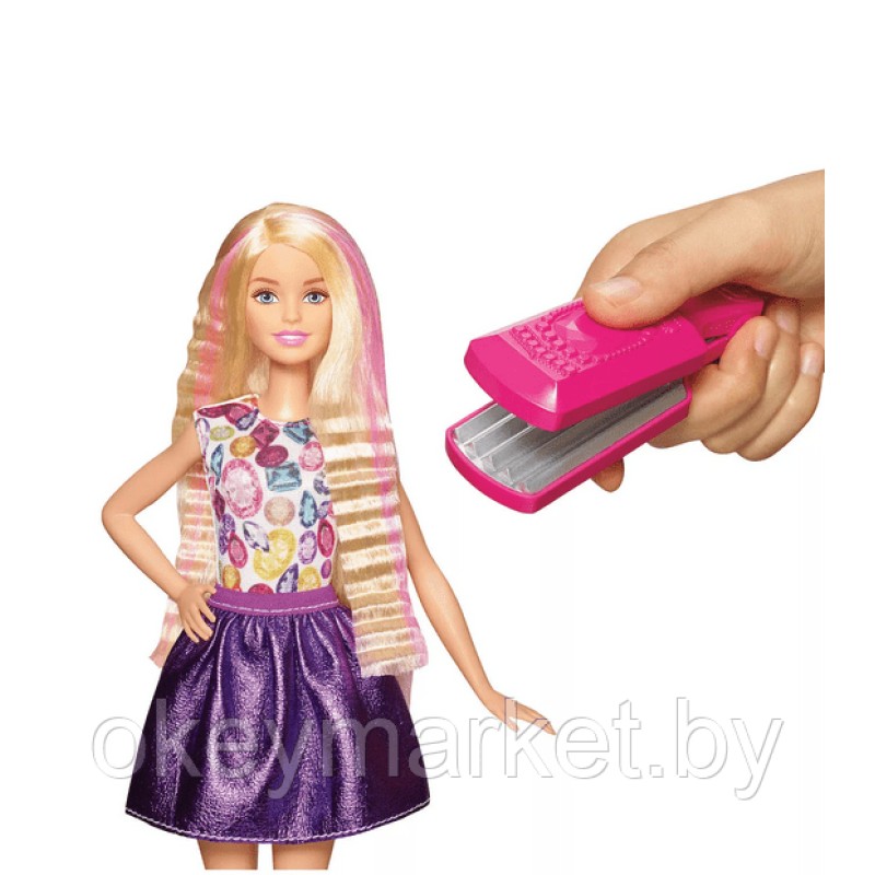 Игровой набор Barbie Цветные локоны с куклой DWK49
