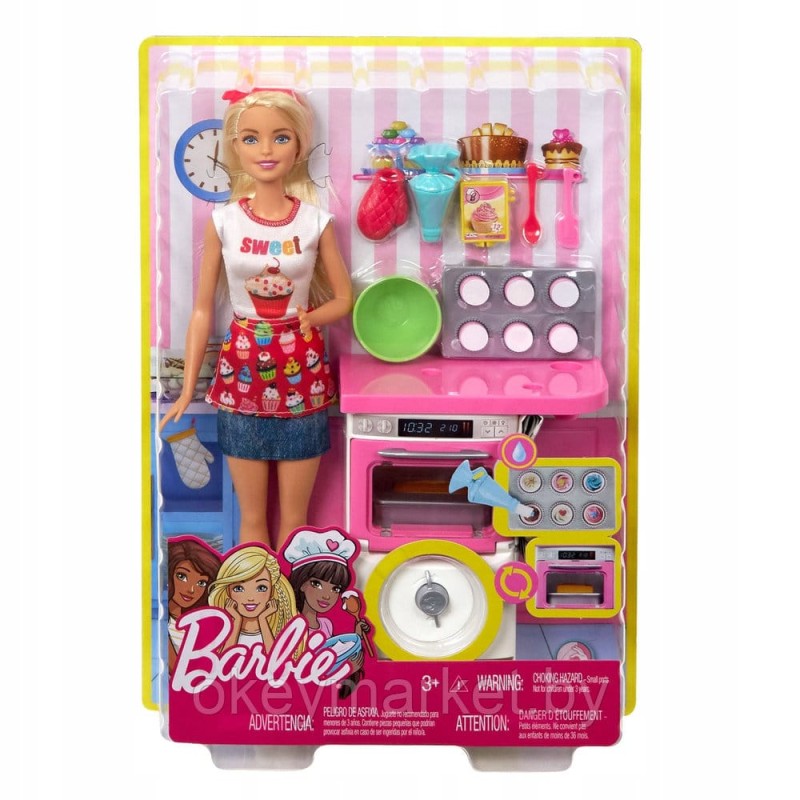 Игровой набор Barbie Пекарь FHP57