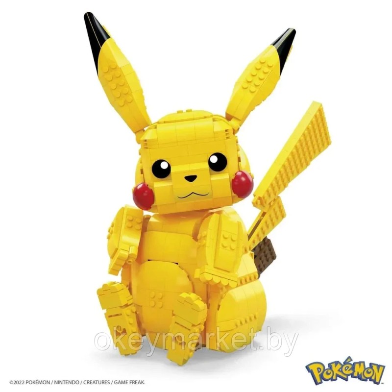 Конструктор Mega Construx ПИКАЧУ Pokemon Jumbo PIKACHU FVK81