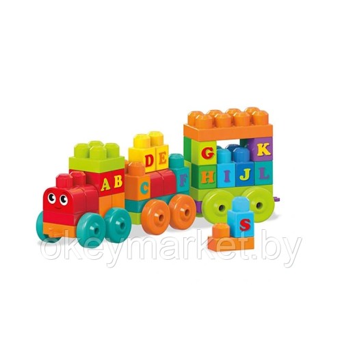 Конструктор Mega Bloks Обучающий поезд Алфавит FWK22