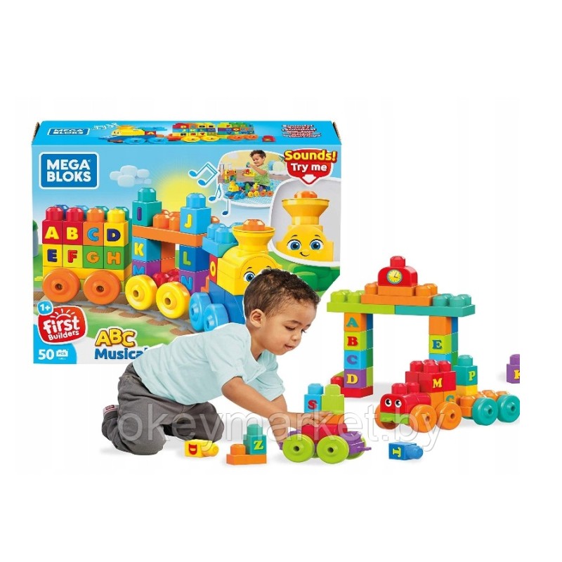 Конструктор Mega Bloks Обучающий поезд Алфавит FWK22