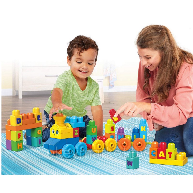 Конструктор Mega Bloks Обучающий поезд Алфавит FWK22