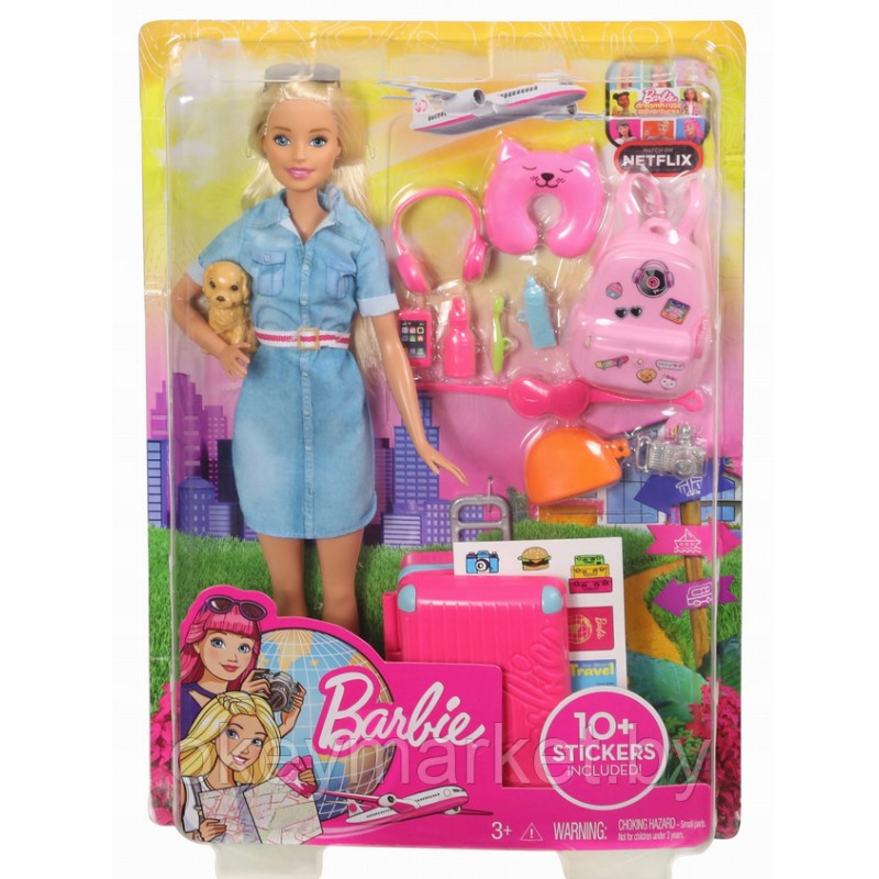 Игровой набор с куклой Barbie Barbie из серии Путешествия, FWV25