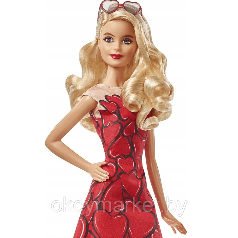 Коллекционная кукла Mattel Barbie в красном платье коллекционная FXC74