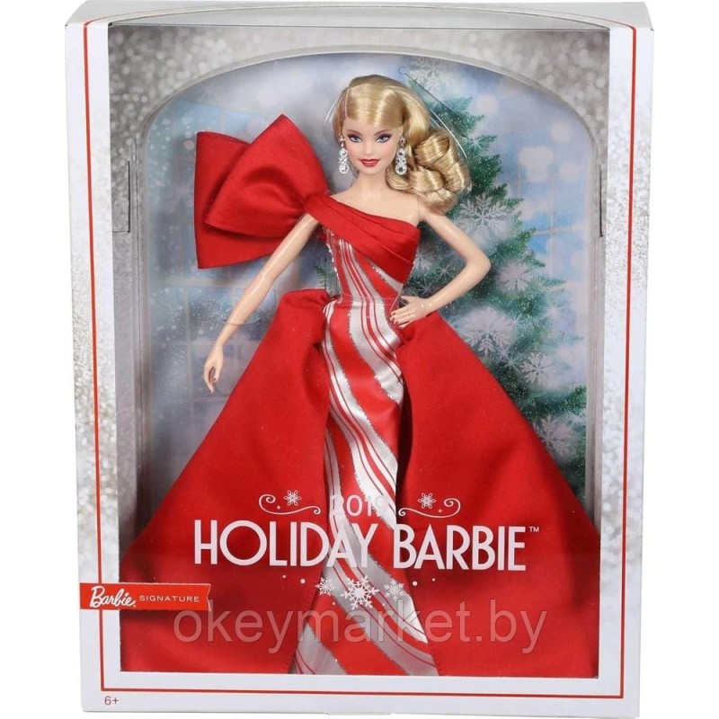 Коллекционная кукла Mattel Barbie Holiday Блондинка FXF01