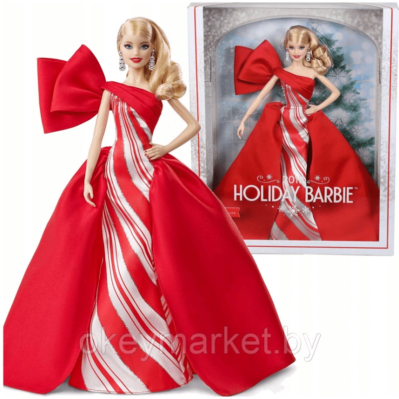 Коллекционная кукла Mattel Barbie Holiday Блондинка FXF01