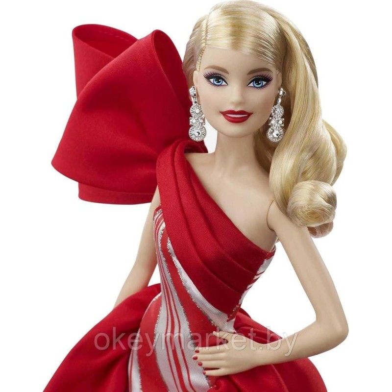 Коллекционная кукла Mattel Barbie Holiday Блондинка FXF01