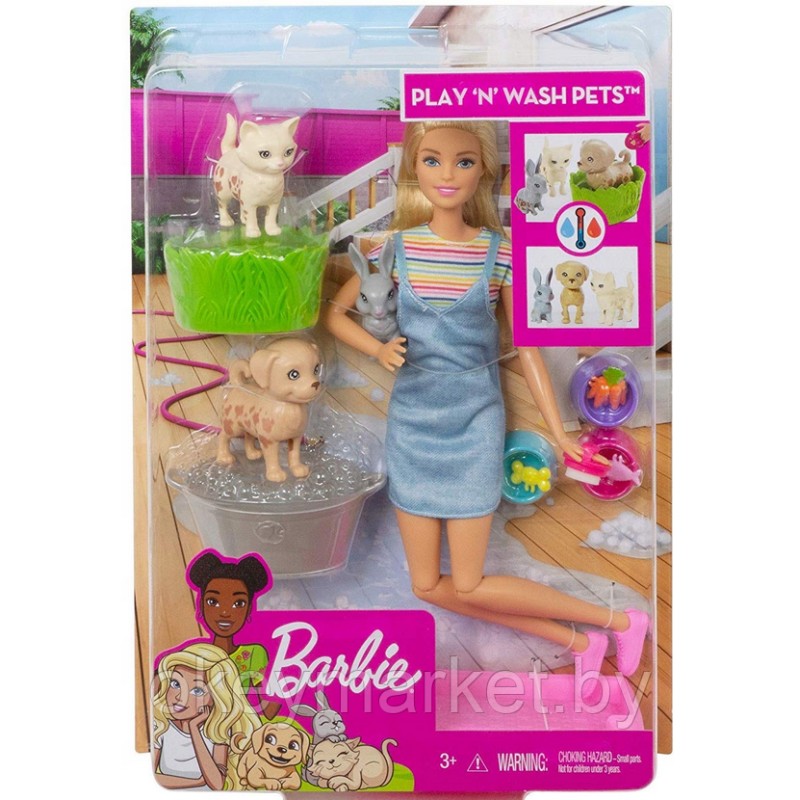 Игровой набор с куклой Barbie Домашние питомцы FXH11