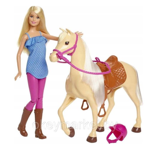 Игровой набор Кукла Barbie Наездница FXH13