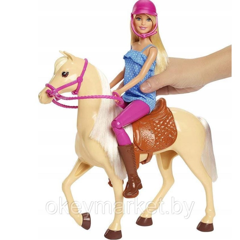 Игровой набор Кукла Barbie Наездница FXH13