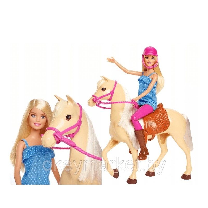 Игровой набор Кукла Barbie Наездница FXH13