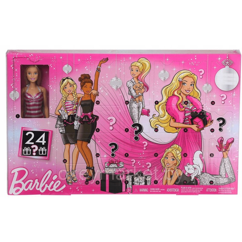 Игровой набор Адвент календарь Barbie GFF61