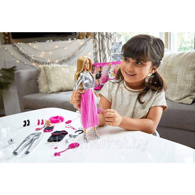 Игровой набор Адвент календарь Barbie GFF61