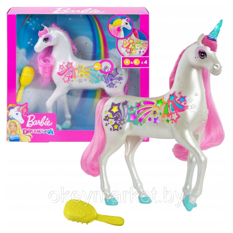 Игрушка Barbie Блестящий единорог серия Dreamtopia