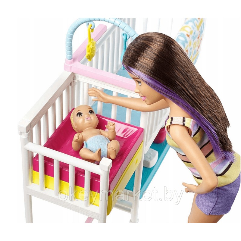 Игровой набор Barbie Скиппер и малыши GFL38