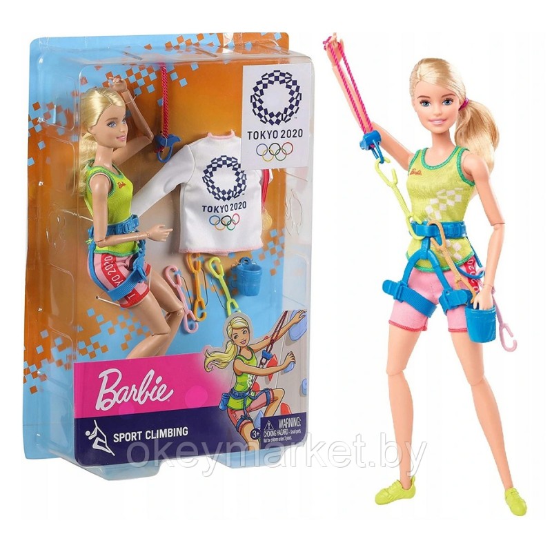 Кукла Barbie Олимпийская спортсменка Альпинистка GJL75