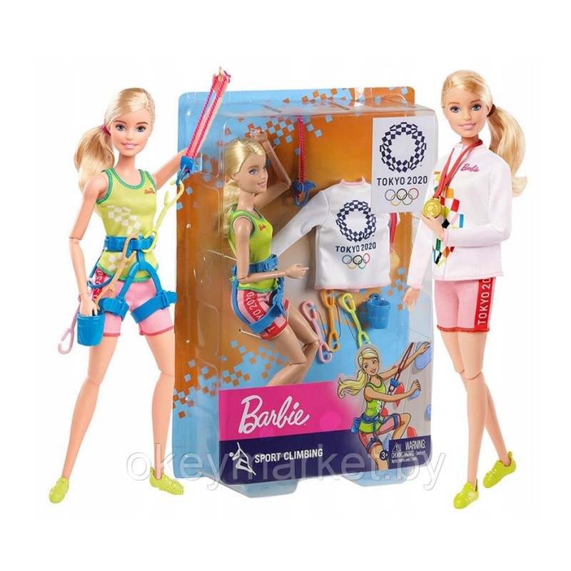 Кукла Barbie Олимпийская спортсменка Альпинистка GJL75