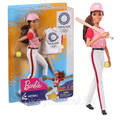 Кукла Barbie Олимпийская спортсменка Бейсболистка GJL77