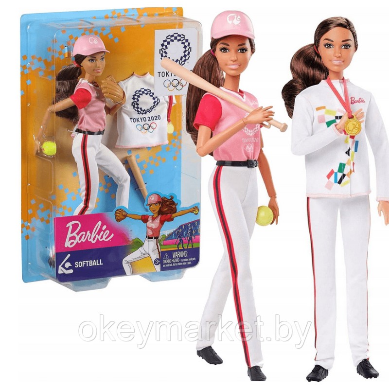 Кукла Barbie Олимпийская спортсменка Бейсболистка GJL77