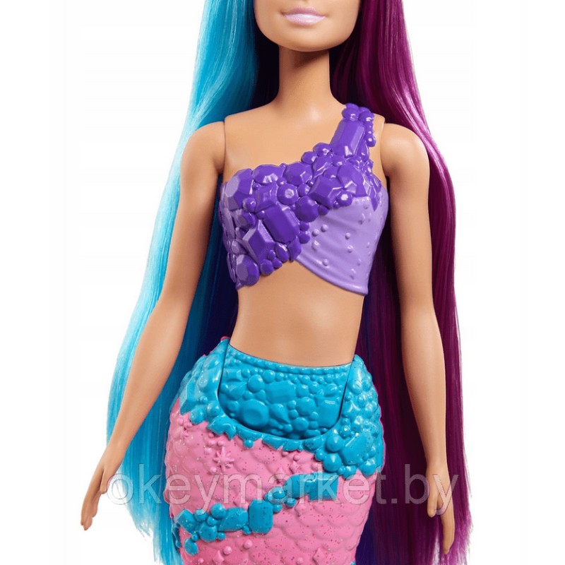 Кукла Barbie Русалка с длинными волосами GTF39