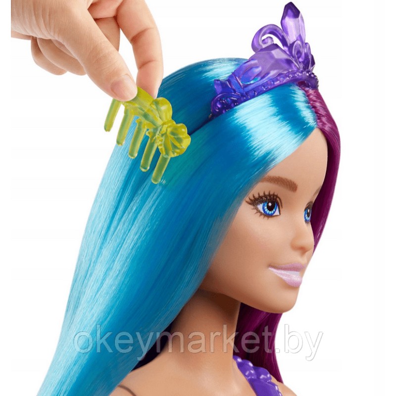 Кукла Barbie Русалка с длинными волосами GTF39