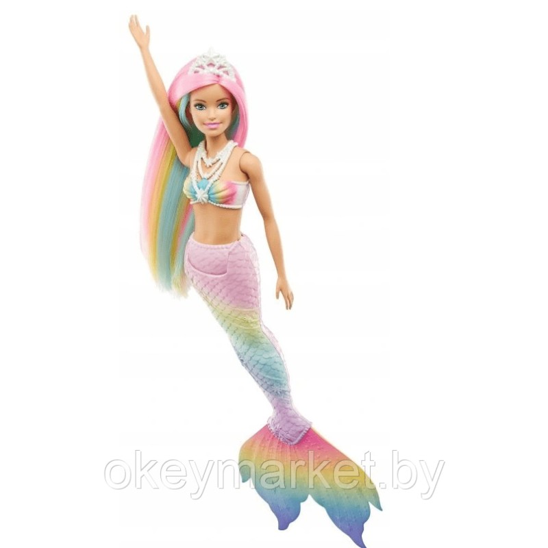 Кукла Barbie Dreamtopia Русалочка меняющая цвет в воде GTF89