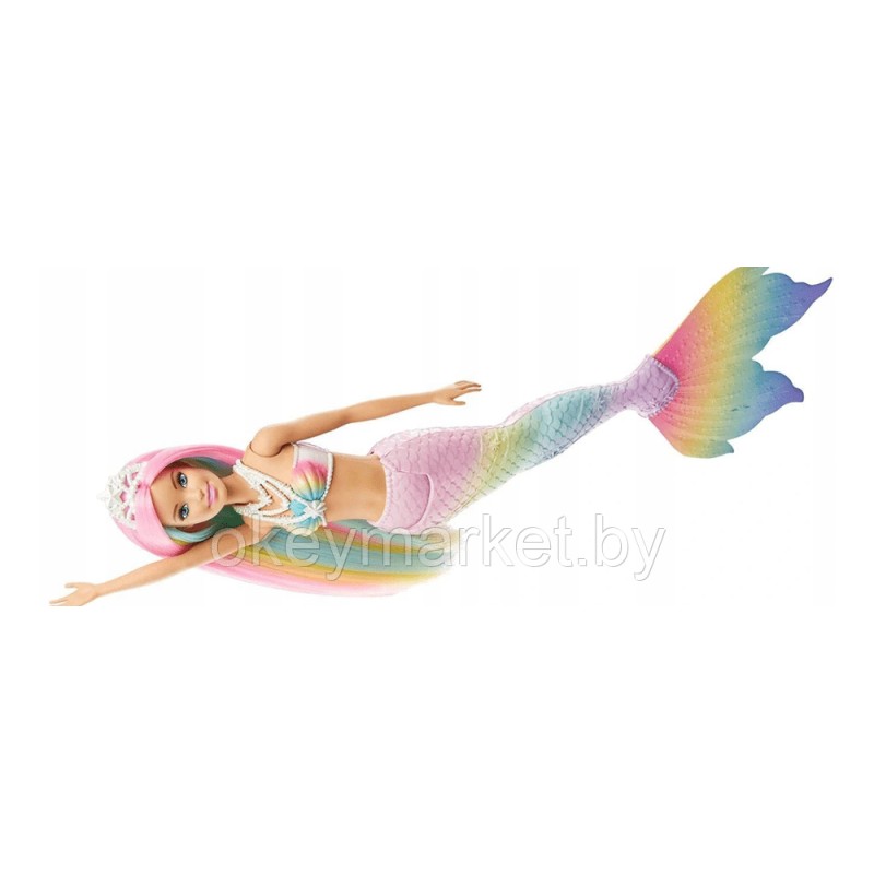 Кукла Barbie Dreamtopia Русалочка меняющая цвет в воде GTF89