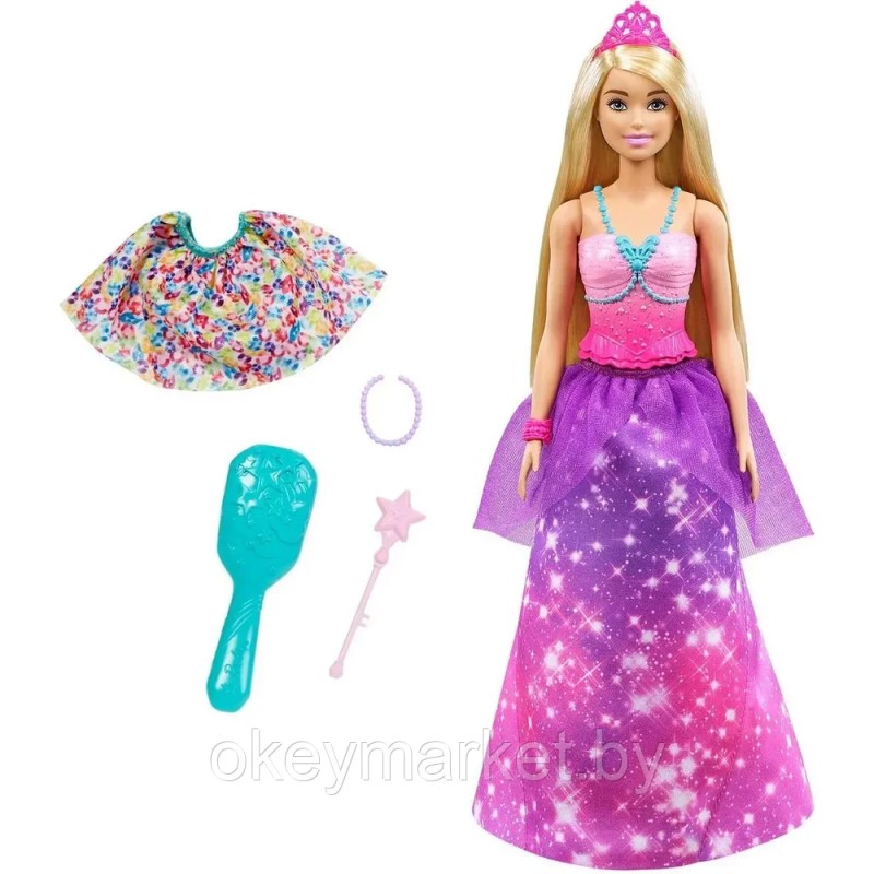 Кукла Mattel Barbie Дримтопия Принцесса 2 в 1, GTF92