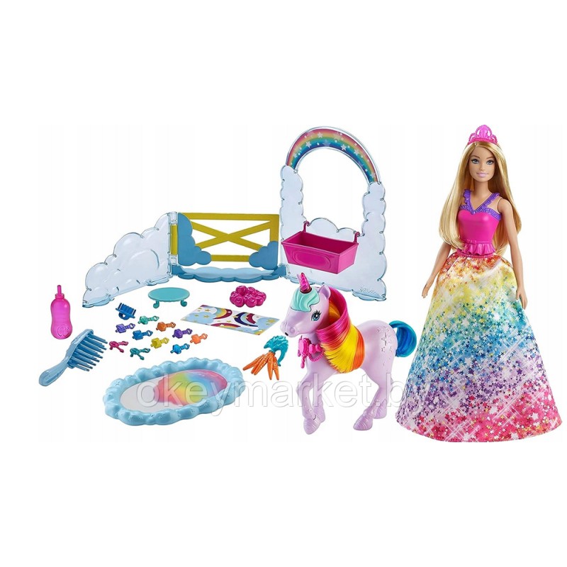 Игровой набор Barbie Кукла и единорог серия Дримтопия