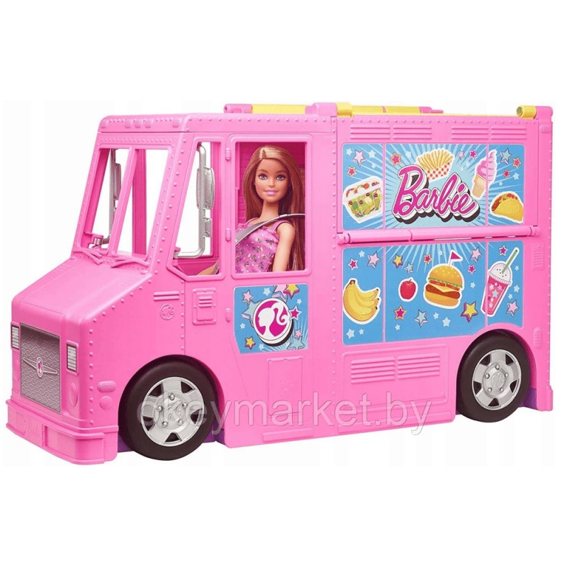 Игровой набор Barbie раскладной Фургон Food Truck GWJ58