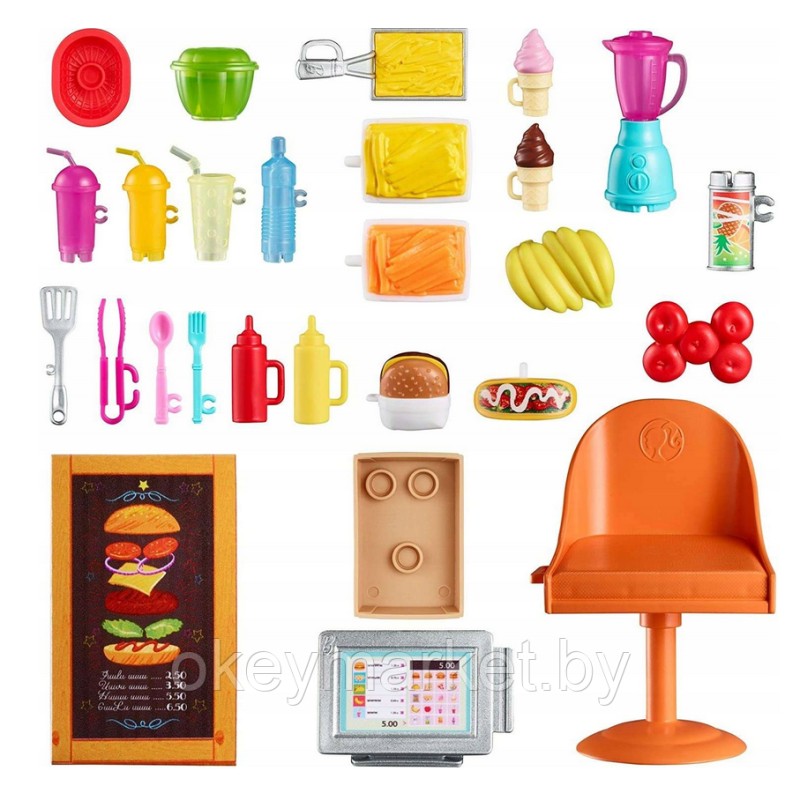 Игровой набор Barbie раскладной Фургон Food Truck GWJ58