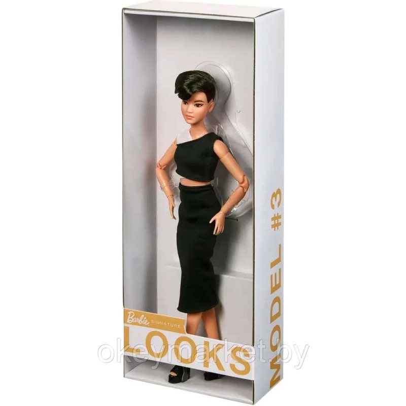 Кукла Mattel Barbie Looks Брюнетка с короткой стрижкой GXB29