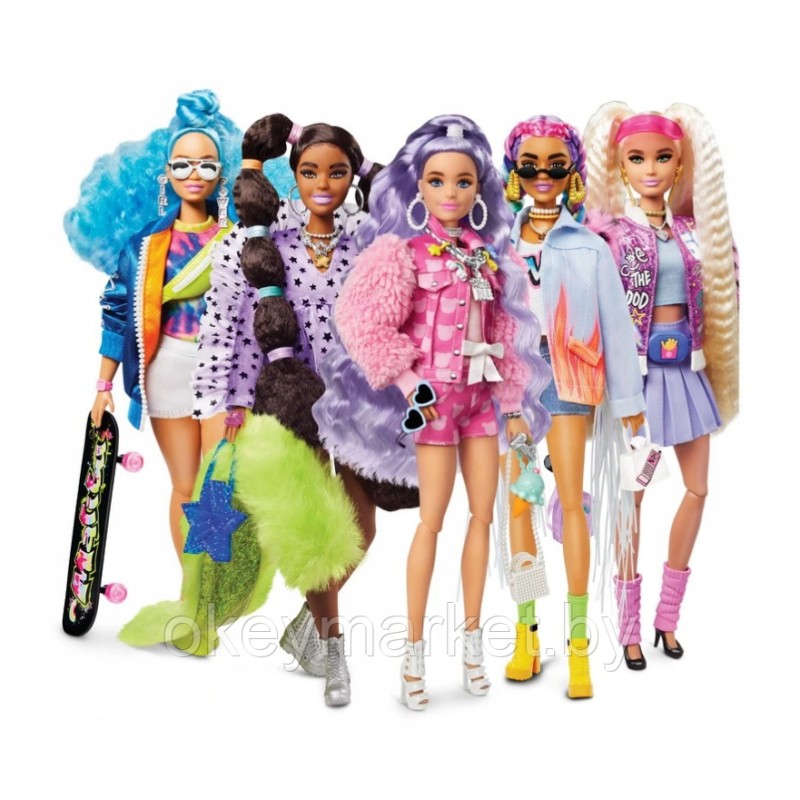 Кукла Barbie Экстра Pink Braid Doll in Flora GXF09